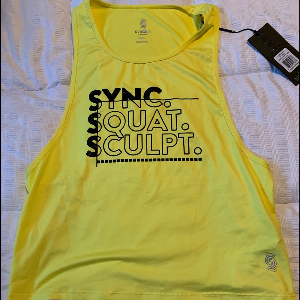 BNWT Zumba Strong cropped tank.